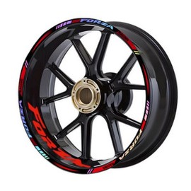 Honda Forza Wheel Sticker Reflector Front and Rear Full Set Forza 300 Forza 350 Universal FORZA Tuning Parts / 혼다 포르자 휠 스티커 리플렉터 앞 뒤 바퀴 풀세트 포르자300 포르자350 범용 FORZA 튜닝용품