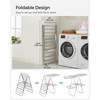 SONGMICS Clothes Drying Rack, Foldable 2-Level Laundry Drying Rack, Free-Standing