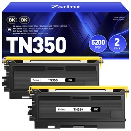 Zstint TN350 Toner Cartridge Black 2-Pack Replacement for Brother TN-350 TN350 Compatible with Brother HL-2070N HL-2040 MFC-7420 MFC-7820n intellifax 2820 2920 2850 DCP-7010 DCP-7020 MFC-7220 7225N Printer