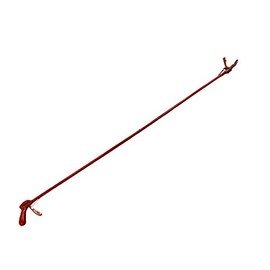Foldable Snake Catcher, Reptile Grabber, Red Coating, 70" Length