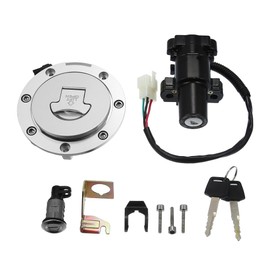 X AUTOHAUX 1 Set Motorcycle Ignition Switch Cylinder Fuel Gas Tank Cap Cover Lock Seat Lock w/ 2 Keys for Honda CBR600F4i CBR1000RR CBR1100XX CBR600RR CBR900RR CBR929RR CBR954RR Motor Bike