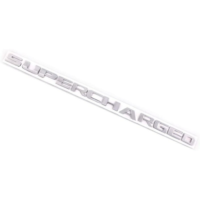 2X Supercharged Letter Emblem Metal Badges Nameplate Logo (Chrome)