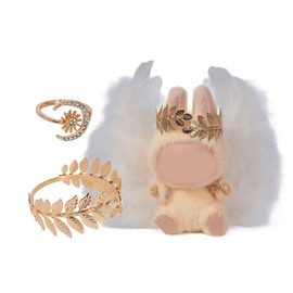 17CM Doll Angel Wings Clothes (No Dolls), 3Pcs Outfits for 15cm & 17cm Fashion Dolls Accessories Decoration, Cute Theme Designer Toys Dress Accessories for Collector Fans Display