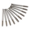 10pcs Thread Tap Set Straight Flute HighSpeed Steel Machine Tap