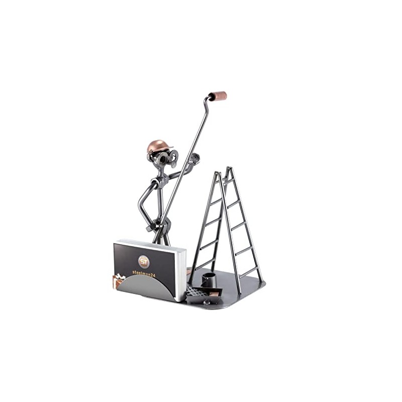 Steelman24 I Nuts and bolts sculpture Painter With Paint Roller