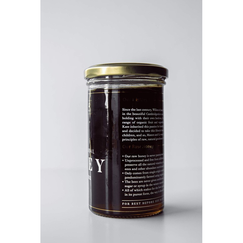 Maters & Co Unpasteurised 100% Pure Oak Honey, 325g jar