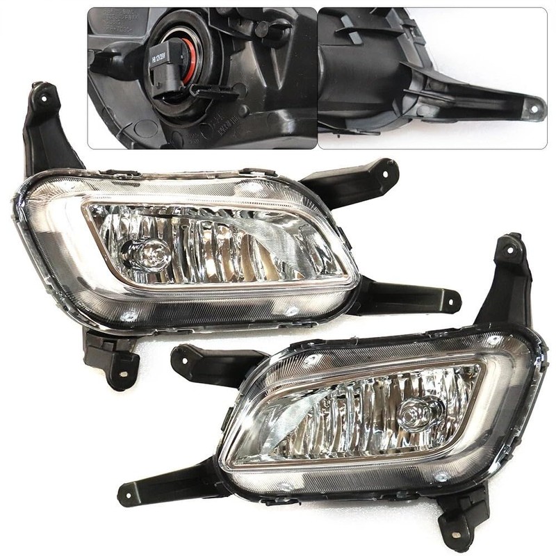 WOHAIPA Pair Halogen Fog Lights Compatible with 2014-2015 Kia Optima