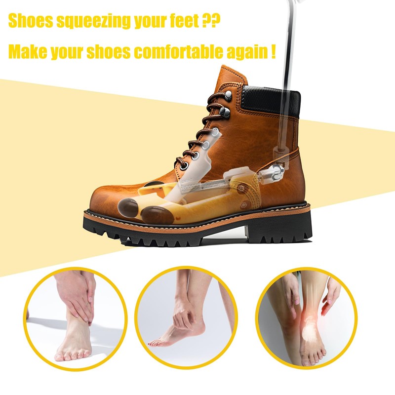 DALUBAE Boot Stretchers for Cowboy Boots, 2 Pack Adjustable Shoe