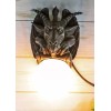 Baphomet Sabbatic Goat Pentagram Sigil Gargoyle Small Wall Sconce Lamp