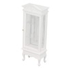 1:12 Doll House Miniature Cabinet Wooden Simulation White Arc Roof