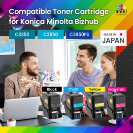 SHIKI Compatible Toner Cartridge for Konica Minolta bizhub C3350/C3850/C3850FS Magenta (TNP48M/A5X0330) 10,000 Pages (Magenta)