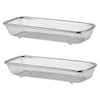 TEHAUX 2Pcs Stainless Steel Dishwasher Basket Durable Cutlery Holder with