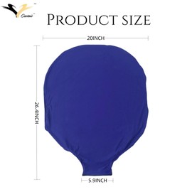 Castaic Suitcase Cover Protectors, Durable High Elastic Luggage Covers, Washable Dust Cover for Suitcase Travel Accessories (Blue, M（22-24inch luggage）)