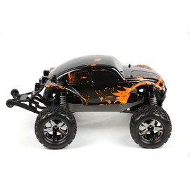SummitLink Custom Body Muddy Orange Over Black Compatible for 1/10 Scale RC Car or Truck (Truck not Included) STB-BR-02