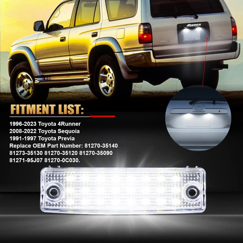 D-Lumina LED License Plate Light Tag Lamp Assembly Compatible with