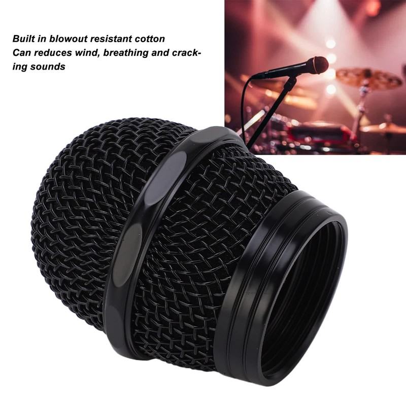 Microphone Ball Head Mesh Grill Microphone Mic Mesh Cover Stainless