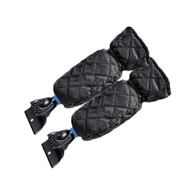 TAEAFER Ice Scraper with Glove - Waterproof Ice Scrapers Snow Removal Tool for Car Windshield, SUV, Truck - Comfortable Mitt Glove for Quick Ice & Snow Removal (Blue)