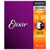 Elixir 11027 Acoustic 80/20 Nano Custom Light 11-52 (6 Pack