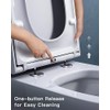 Soft Close Quick Release Toilet Seat Elongated- Heavy Duty Adjustable