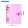 PATIKIL A5 Clear Binder Cover, Soft PVC Bling Loose Leaf