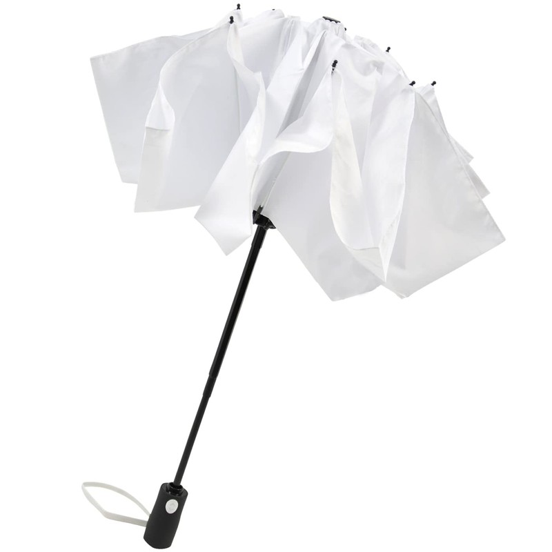 iX-brella Reverse Reverse Opening Fiberglass Pocket Umbrella with Coloured Spokes,
