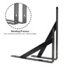 Eau 6 Pack Heavy Duty Shelf Brackets, 8 x 5