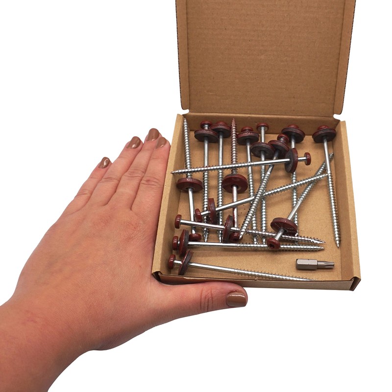 SKIR'CO (15 pcs) Painted 5.0 x 100 mm Wood Screws