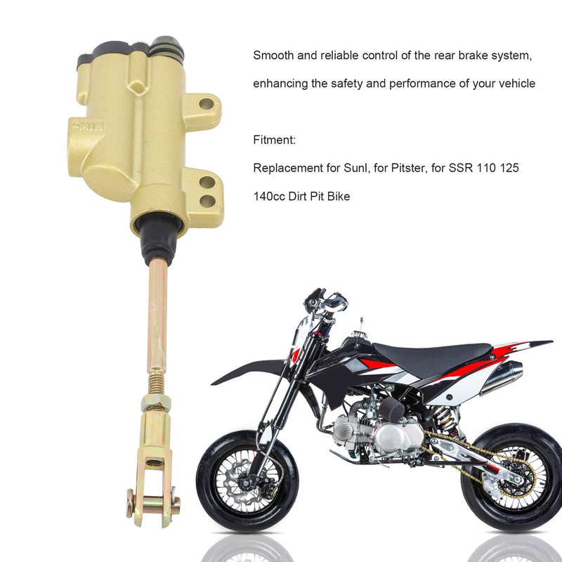 Motorcycle Rear Brake Master Cylinder Pump Metal for Sunl 110cc