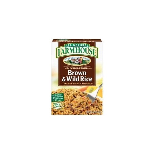 Farmhouse, Brown & Wild Rice, 4oz Box (Pack of 6)
