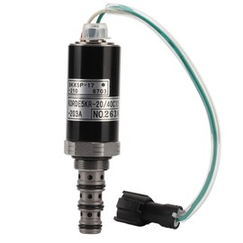 Alloy Steel Excavator Hydraulic Pump Solenoid Valve KDRDE5KR‑20/40C13‑203A for KOBELCO SK60 100