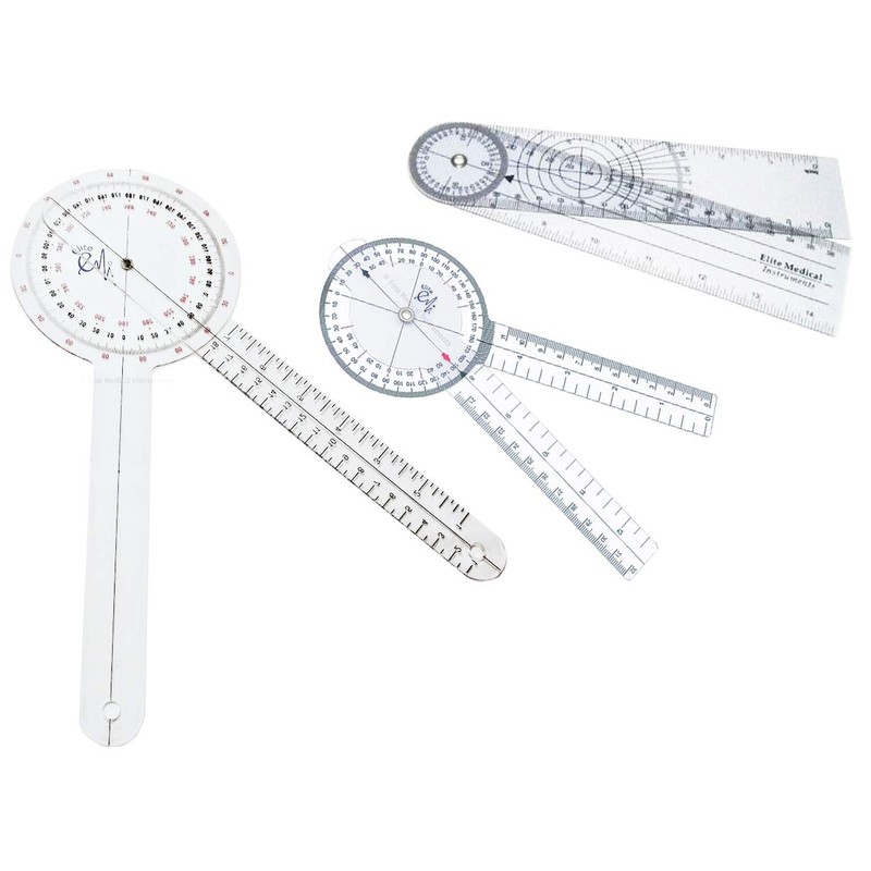 Elite Medical Instruments USA The Original 6 Piece Quality Goniometer