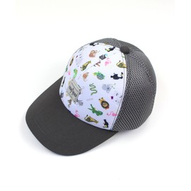 Escape 10333002 Mesh Cap, Boys, Black, Black, 52.0 cm