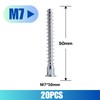 Confirmat Screws, 20 PCS M7 x 50mm, Hex Socket Drive