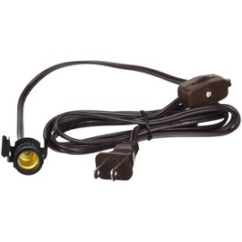 Westinghouse Cord Set W/Skt And Switch 6Ft 7000300 , Brown