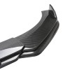 Unbranded Carbon Fiber Style Front Bumper Lip Spoiler Strut R