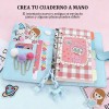 Kit Libretas Escolares Stickers Kawaii Papeleria Diy Regalo