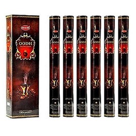 Hem Oodh Incense Sticks (100 Sticks, 5 Boxes Inside) - 9 Inches Long, 20g per Box - Perfect for Meditation, Rituals & Cleansing.