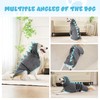 HezzLuv Microfibre Dog Bathrobe, Quick Drying, Adjustable Dog Towel, Extra