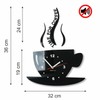 Modern Kitchen Wall Clock, Cup