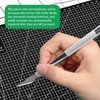 OMJMYY Schneidematte A4 Cutting Mat Schwarz Doppelseitiges Gitte Selbstheilend Schneideunterlage