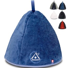 Saunarior Sauna Hat, Imabari Towel, Men's, Women's, Large, Deep, Popular, Sauna Hat, navy
