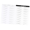 FOMIYES 6sheets Simulation Eyebrow Stickers Hair-like Eyebrow Easy to Use