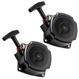 Seentech 63022 Pull Start Starter Recoil - Replacement Pull Starter Recoil for 52cc 2HP Harbor Freight Predator Earth Auger Quake MC43 (Pack 2)