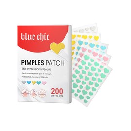 DWUENT Heart-Shaped Hydrocolloid Acne Patches - 200pcs Colorful Pimple Dots for Face, Blemish Care & Fashionable Skin Solution