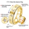 DURSI Moon Star Spinner Ring Fidget Anxiety Worry Rings for