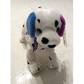 TY Beanie Baby Dizzy The Dog Black & White Spots