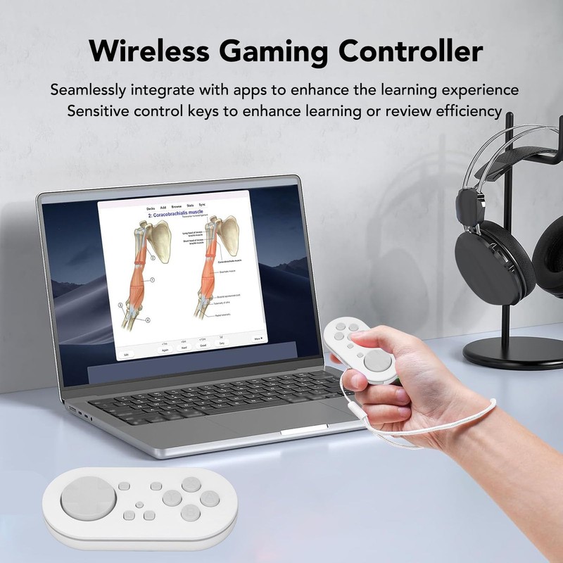 Wireless Bluetooth Controller, Portable Bluetooth Wireless for Anki App, Compact