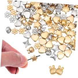 VILLFUL Exquisite Pcs Jewelry Charms Pendants Heart Shape Beads for Necklace DIY Friendship Bracelet Bead Kit Small for Necklace Making Supplies