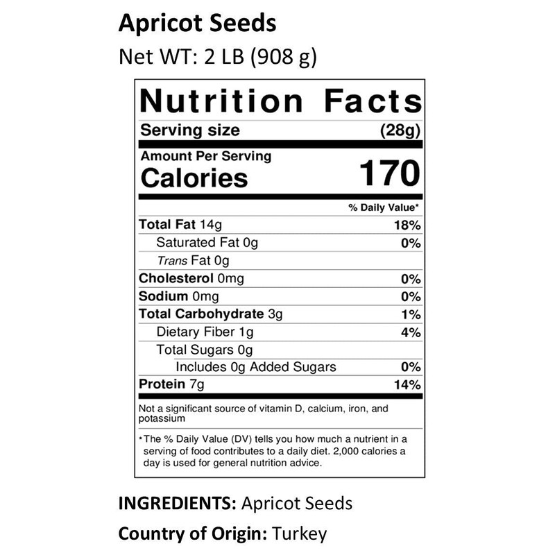 Anna and Sarah Natural Sweet Apricot Seeds Kernels in Resealable