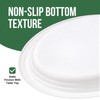 DaYammi 100% Compostable Oval Paper Plates 12 Inch, 125-Pack Heavy